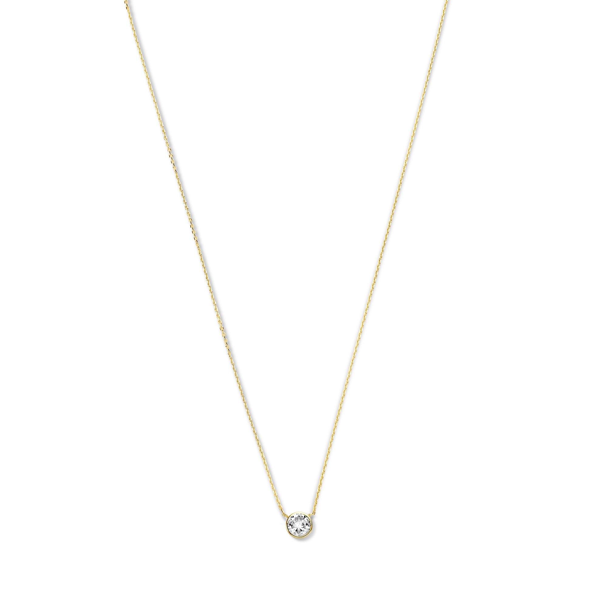 Violet Hamden Venus 925 Sterling Silver Gold-coloured Necklace with Birthstone VH340010-MAR