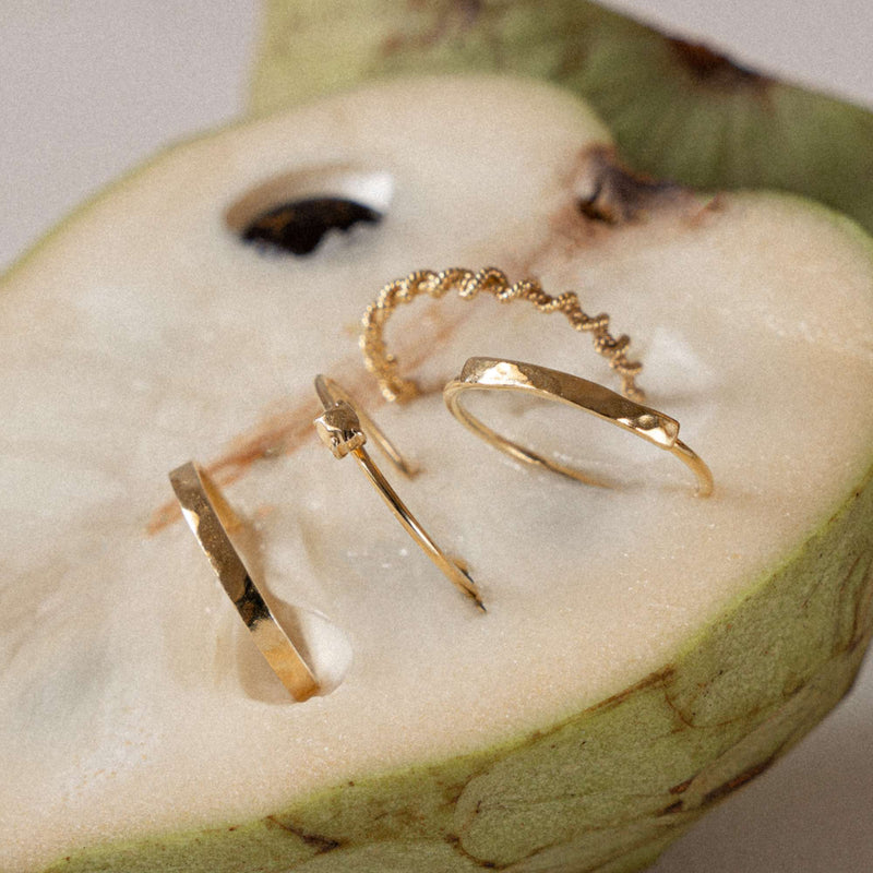 Violet Hamden Sisterhood Moonlit 925 Sterling Zilveren Goudkleurige Ring VH13028G-50 (Maat: 50)-zoom-