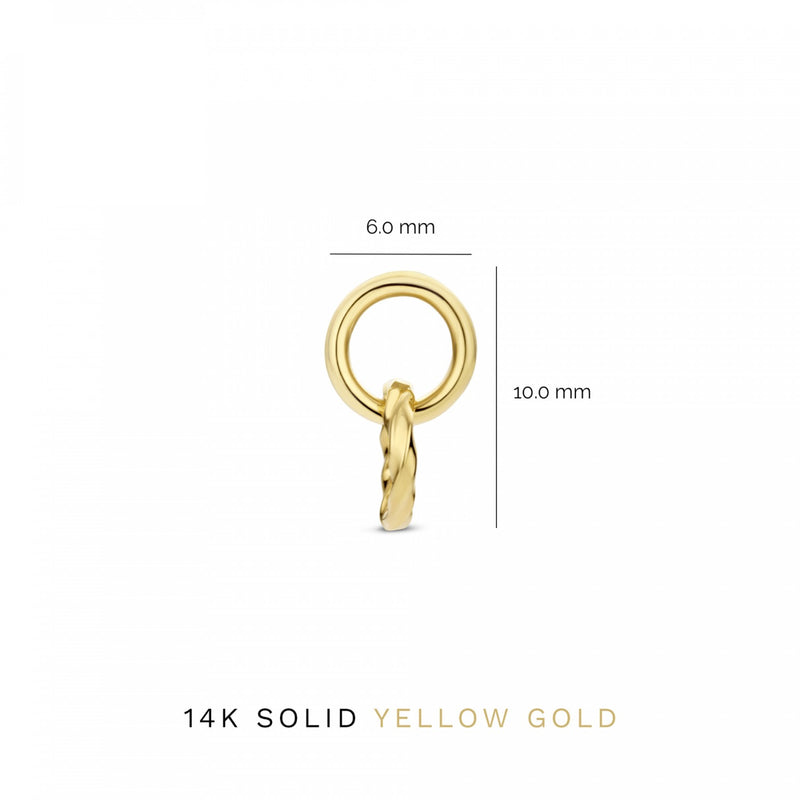 Isabel Bernard Rivoli Lisan 14 Karat | Gold Drop Ohrringe IB360183-zoom-
