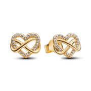 Pandora Moments damen Ohrknöpfe 585 Vergoldung 262667C01