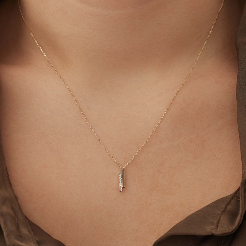 Isabel Bernard Cadeau d'Isabel 14 Karat Gold Halskette und Armband Geschenkset mit Stäbchen IB90189-zoom-