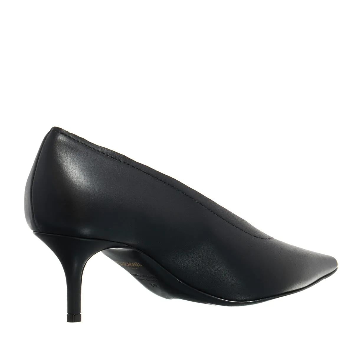 Moschino Zwarte Leren Pumps 2001-A0477072_37