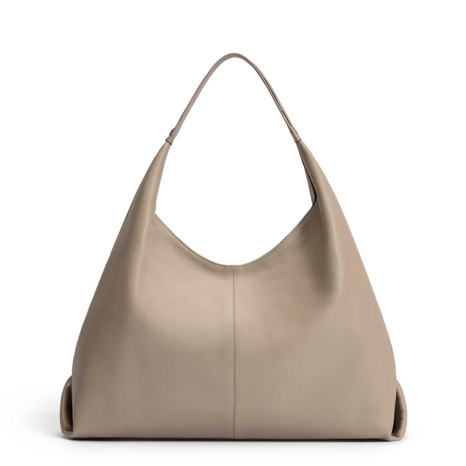 Isabel Bernard Honoré Grace taupe calfskin leather shoulder bag IB25093-078