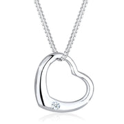 Elli 925 Sterling Silver Necklace with Diamond (0.03 ct) 2004-BF-0007553-001