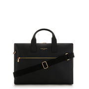 Isabel Bernard Honoré Anique Handtasche aus schwarzem Kalbsleder IB25071