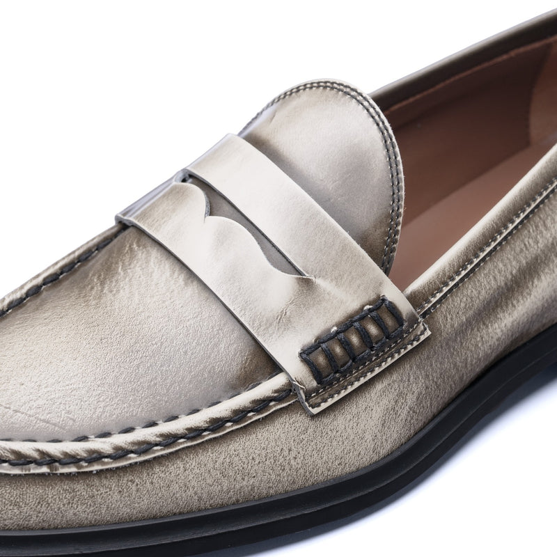 Isabel Bernard Vendôme Blandine cremefarbene Spazzolato-Leder Loafer IB51015-638-39-zoom-