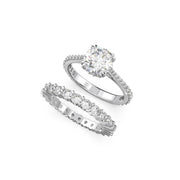 Swarovski Constella Silberfarbene Ringen Set 5649213