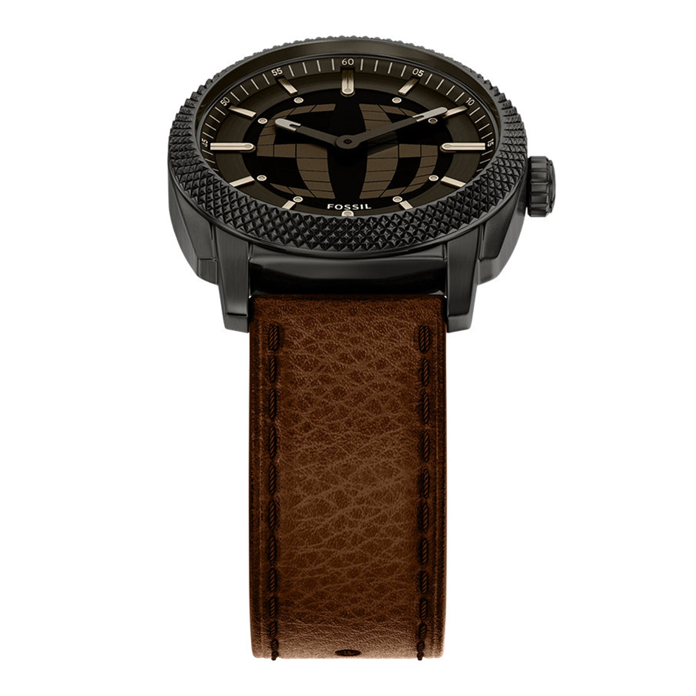 Fossil Machine Big Tic Round Black Dial Watch FS6165