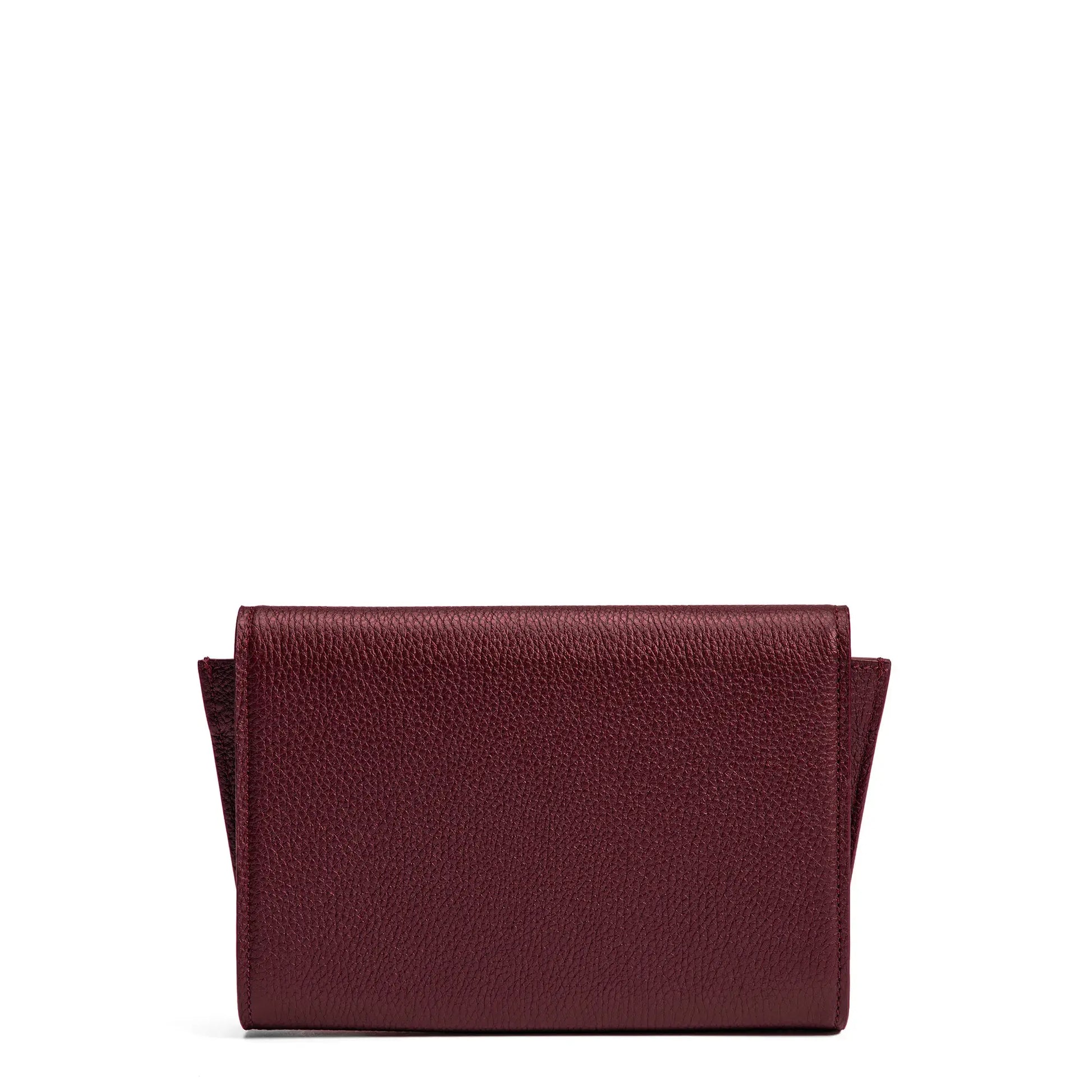 Isabel Bernard Honoré Lina Bordeaux Red Clutch With Detachable Shoulder Chain IB21135-052