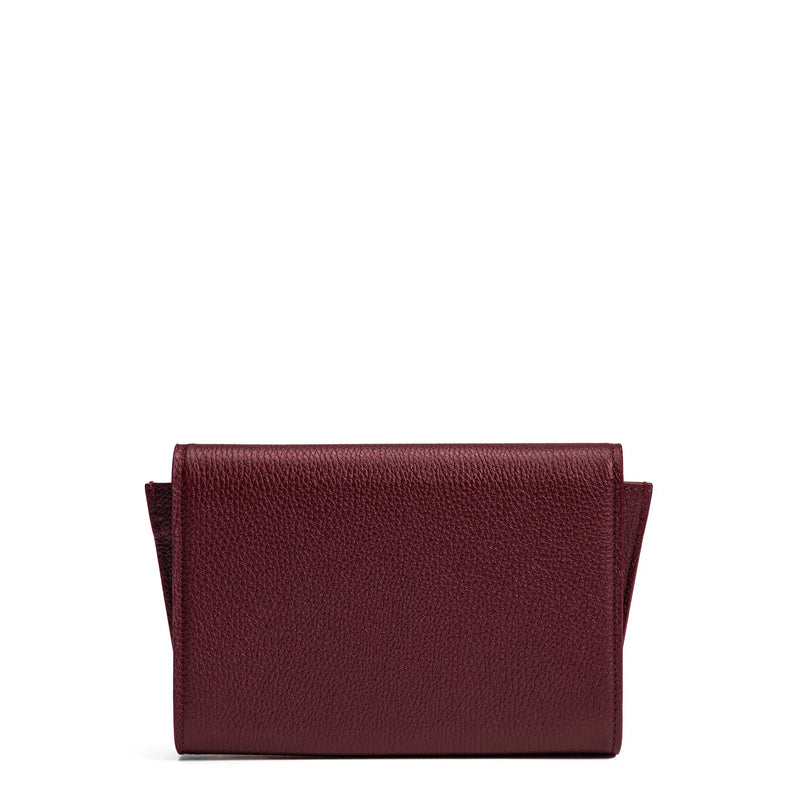 Isabel Bernard Honoré Lina Bordeauxrote Clutch Mit Abnehmbarer Schulterkette IB21135-052-zoom-