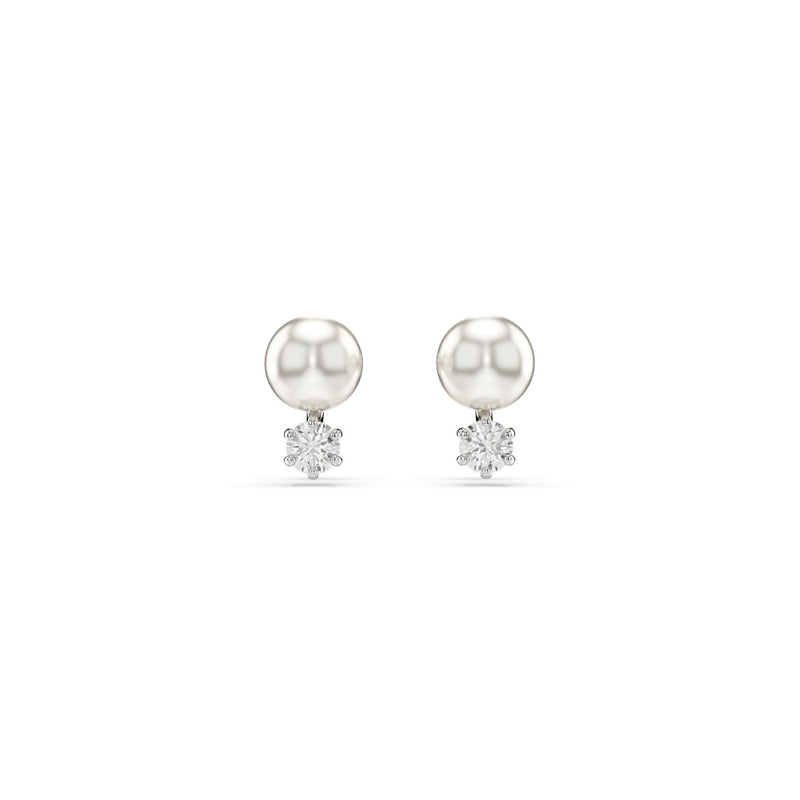 Swarovski Matrix Silver Coloured Ear Studs 5694225-zoom-