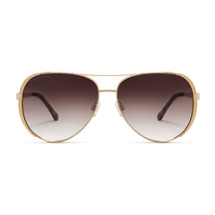 Isabel Bernard La Villette Ruby Goudkleurige Aviator Zonnebril IB400004-15-14