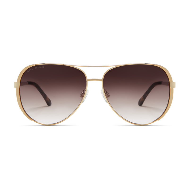 Isabel Bernard La Villette Ruby Goldfarbene Aviator Sonnenbrille IB400004-15-14-zoom-