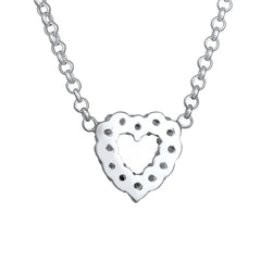 Elli 925 Sterling Silver Necklace with Lab grown diamond (0.18 ct) 2004-BF-0007600-001