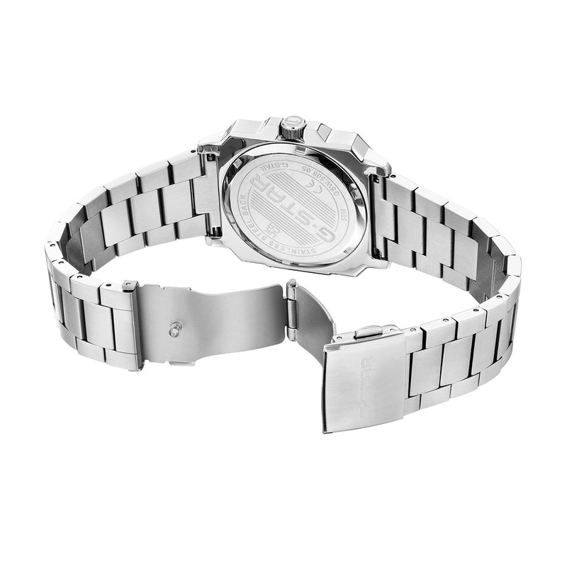 G-STAR Cube Silberfarbene Herrenuhr GSW.508.05-zoom-