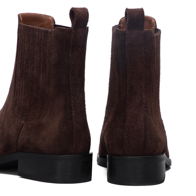 Isabel Bernard Vendôme Chey Braune Chelsea Boots aus Veloursleder IB53012-130-38-zoom-