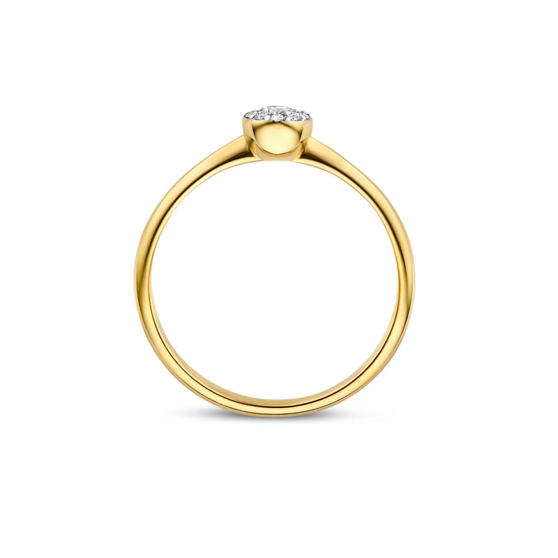 Isabel Bernard De la Paix Viviane 14 Karat Goldring mit Diamant 0.11 ct IBD330037-50-zoom-