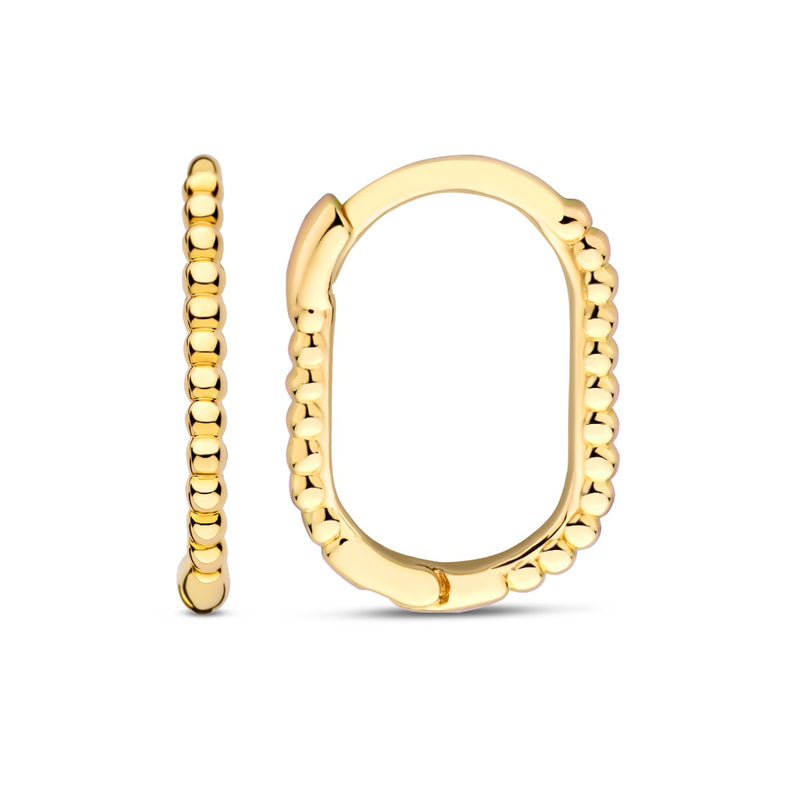 Beloro Jewels La Rinascente Elena 9 karat gold hoop earrings (10.5 mm) BO360070-zoom-