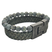 Josh Vintage herren Armband Grün 24966-BRA-VB/GREEN/M