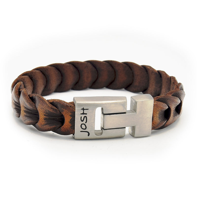 Josh Braun Armband 50046-BRA-S/COGNAC/M-zoom-