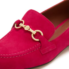 Isabel Bernard Vendôme Fleur Fuchsia Suède Loafers IB51100-155-36