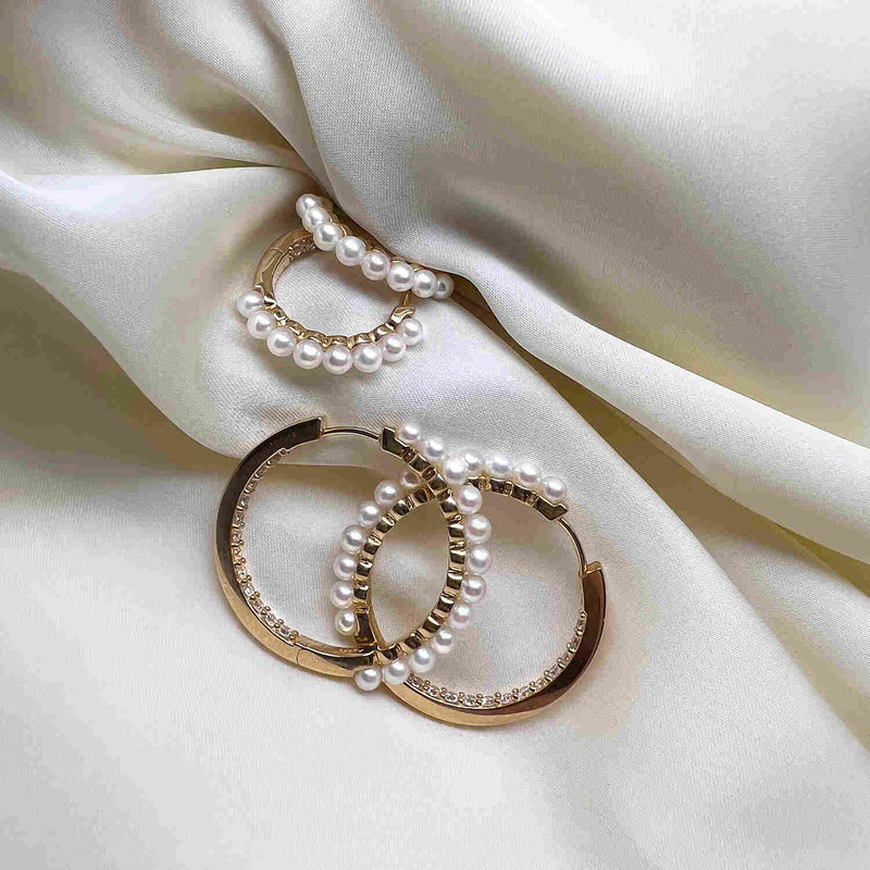 Sif Jakobs Padua 925 Sterling Silver Gold Coloured Gran SJ-E22215-PCZ-YG-zoom-