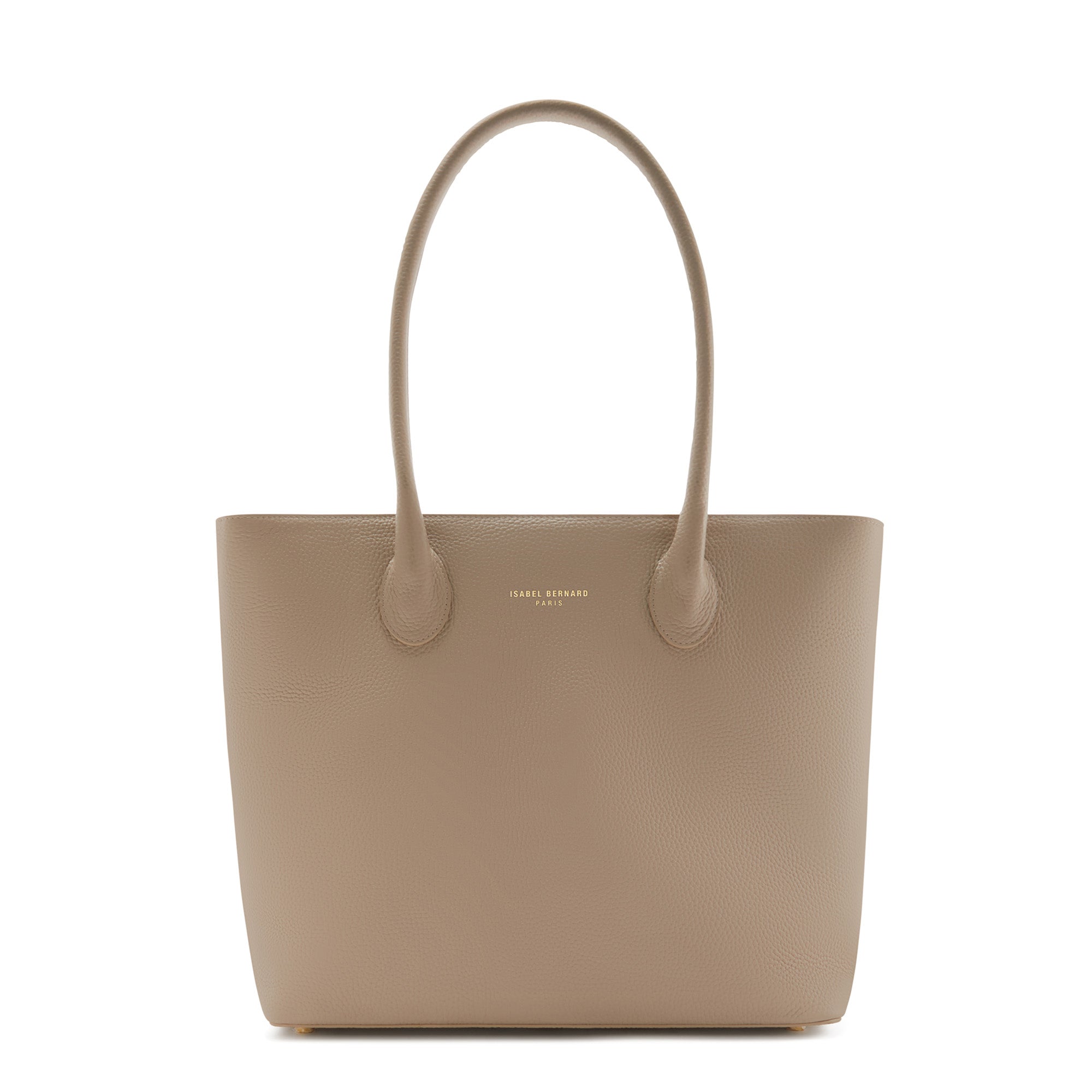 Isabel Bernard Honoré Lysanne Taupe Calfskin Shopper IB25023