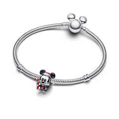 Pandora Disney 925 Sterling Silver Mickey Mouse Holiday Charm 794217C01