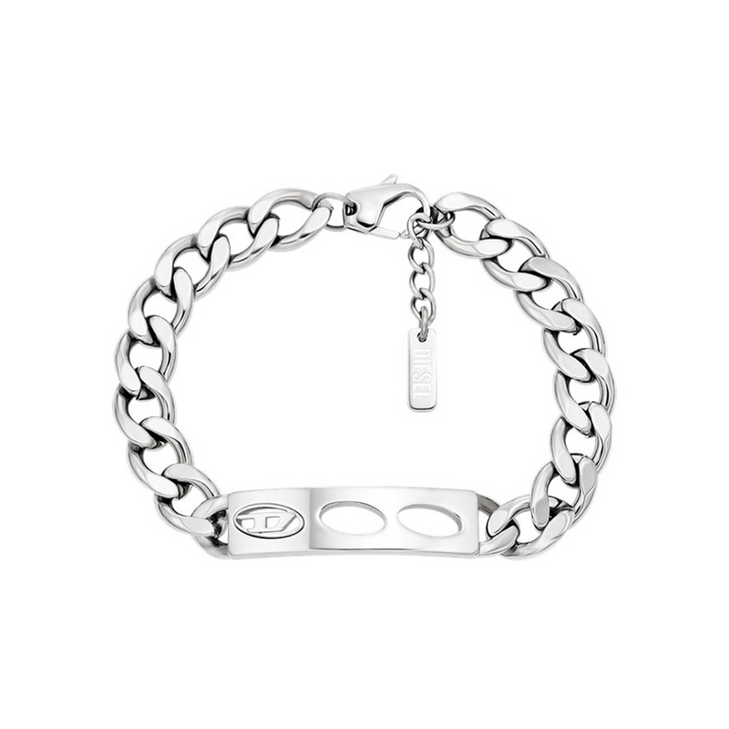 Diesel D Logo Stainless Steel Unisex Bracelet DX1663040-zoom-