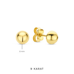 Beloro Jewels La Rinascente Maura 9 Karat Gold Ear Studs BO360077