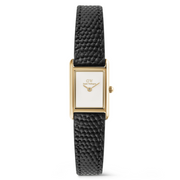 Daniel Wellington Bound Mini Black Lizard Goldfarben Damen Uhr DW00100903