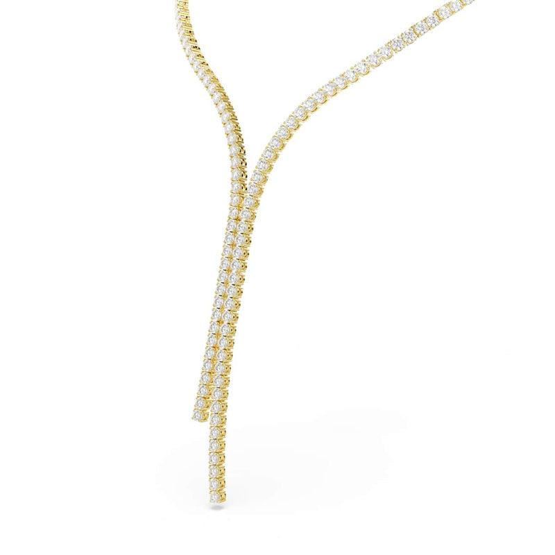 Swarovski Matrix Tennis Halskette in Goldoptik 5750601-zoom-