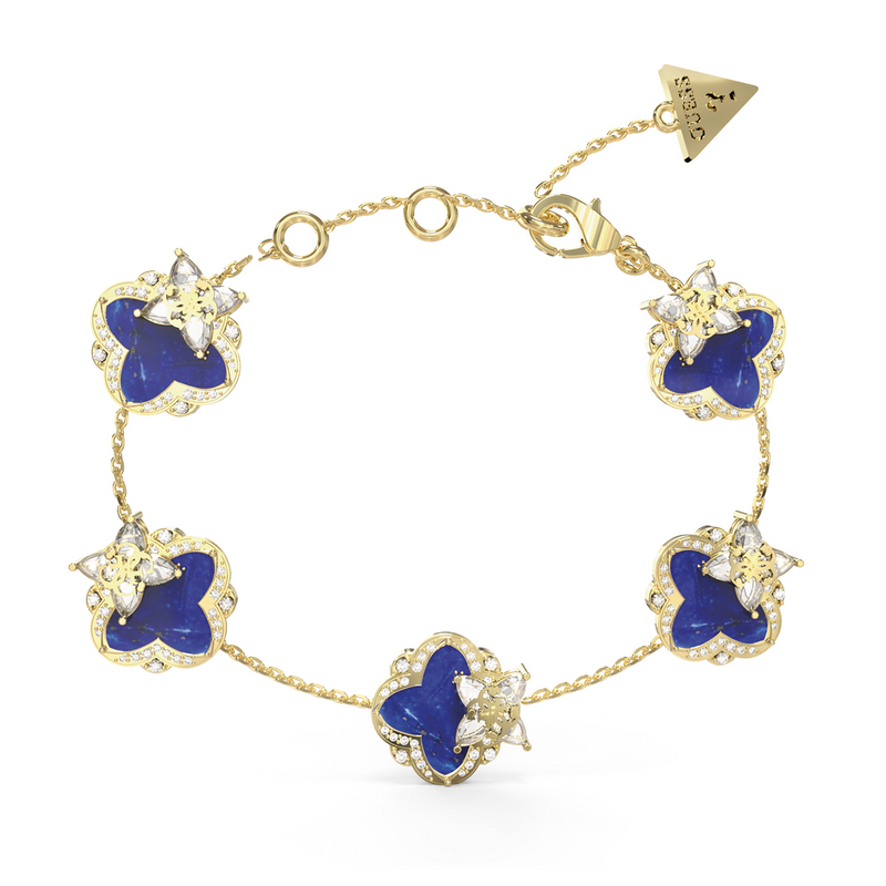 Guess Wild Flower Gold and Blue Bracelet JUBB05494JWYGBLS-zoom-