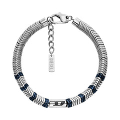 Diesel D Logo Silver Coloured Bracelet DX1572931