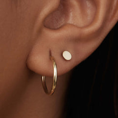 Isabel Bernard 14 Carat Golden Le Marais Jeanne Earstuds IB360196