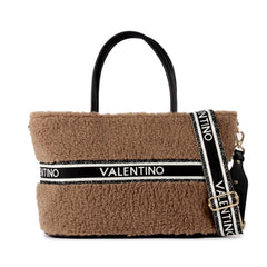 Valentino Bags Jane Taupe Black Shopper VBSAC001G51