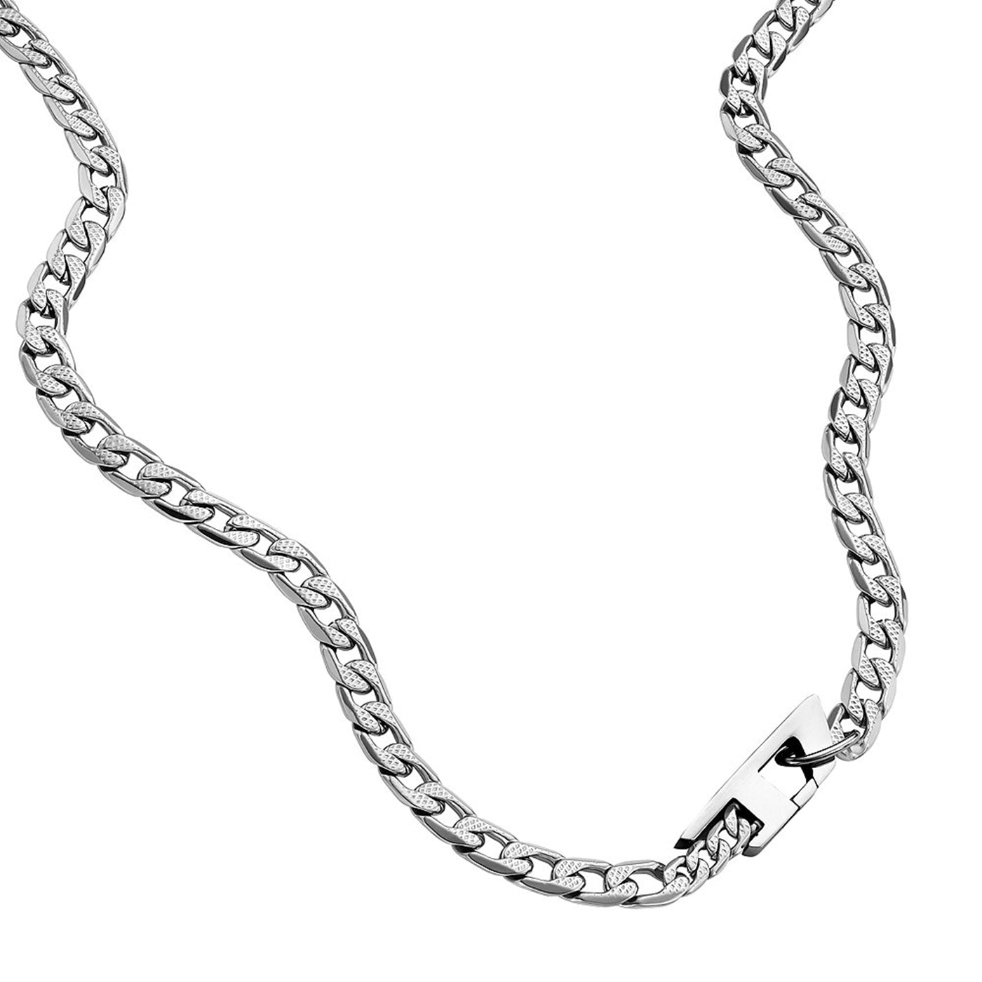 Diesel Steel Silver Necklace DX1497040