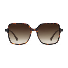 Isabel Bernard La Villette Rene Brown Tortoise Vierkante Sunglasses IB400000-14-14