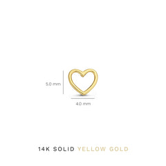 Isabel Bernard Belleville Amore 14 Carat Golden Ear Studs IB360232