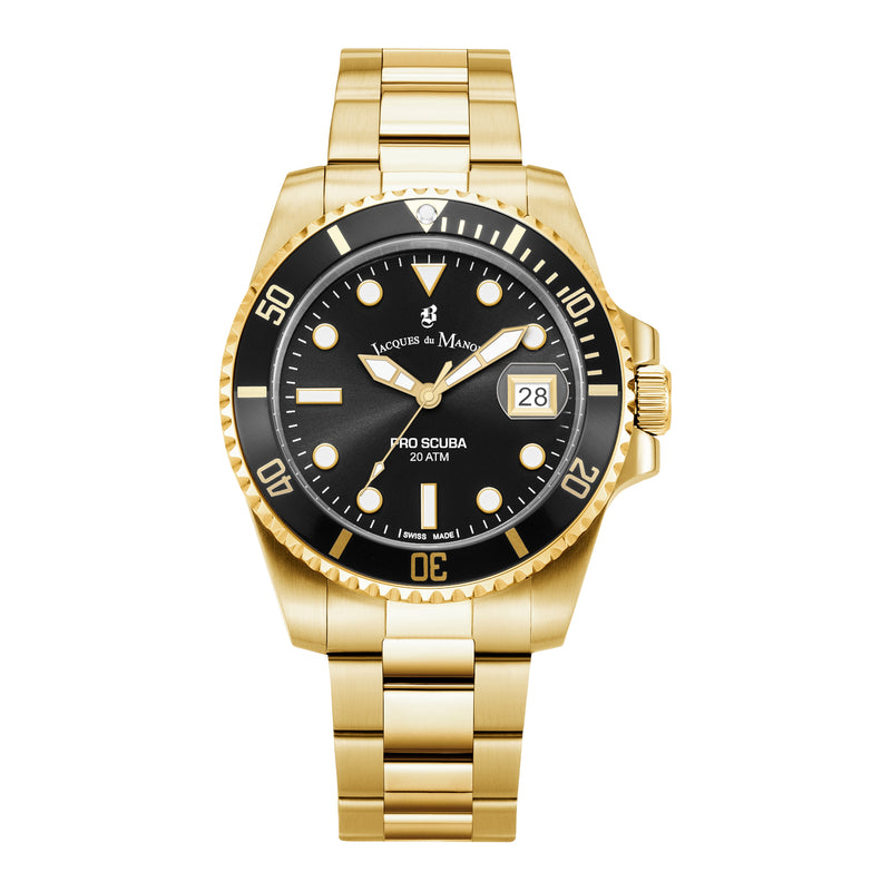 Jacques du Manoir Pro Scuba herren Uhr Gold JWG02803-zoom-