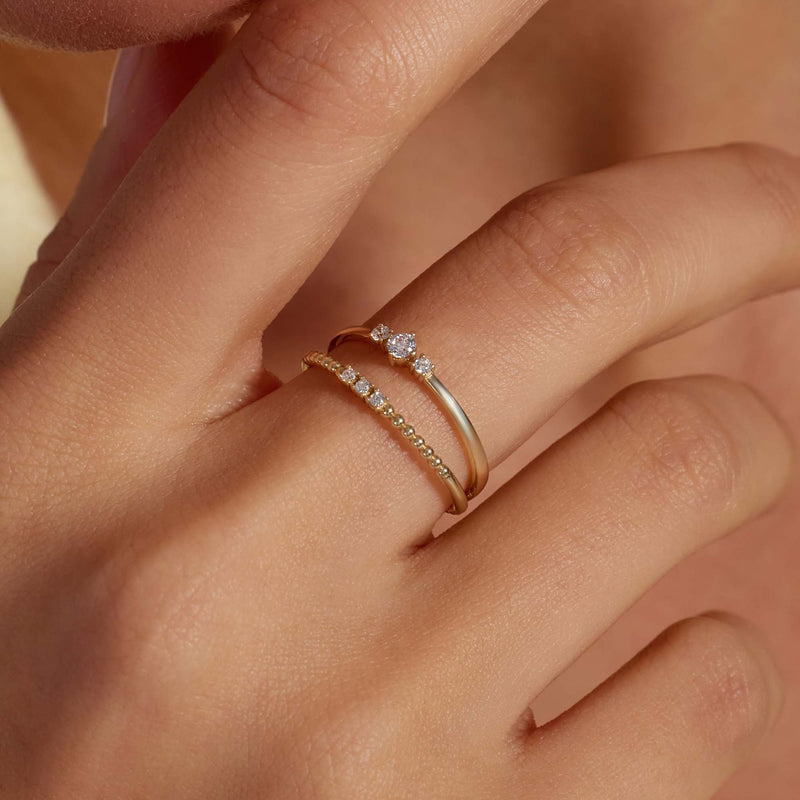 Beloro Jewels Monte Napoleone Delphine 9 Karat Gold Ring mit Zirkonia-Steinen BO330055-56-zoom-