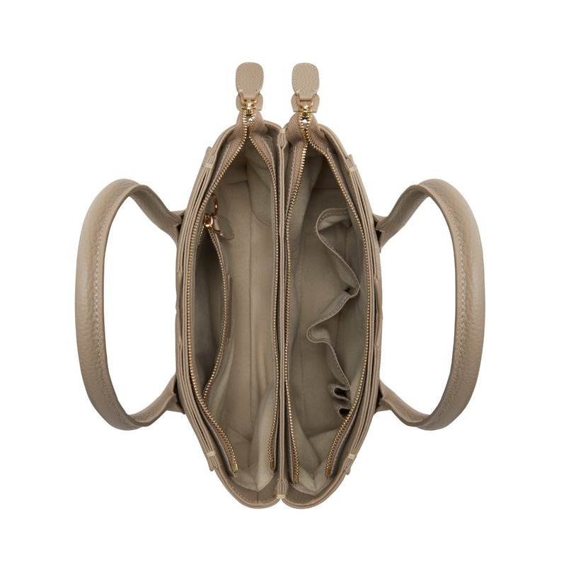 Isabel Bernard Honoré Cloe Midi Taupe Kalbsleder Handtaschen IB25082-078-zoom-