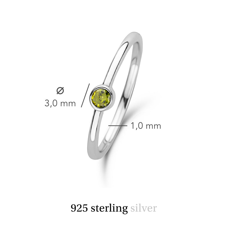 Violet Hamden Venus Zilveren Ring Met Geboortesteen VH330007AUG-60-zoom-