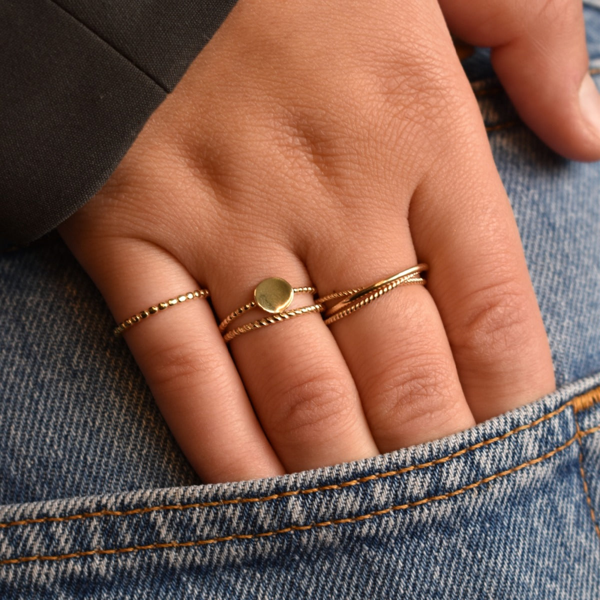 Jackie Gold 14 karat gold Ring JKR20.069.54