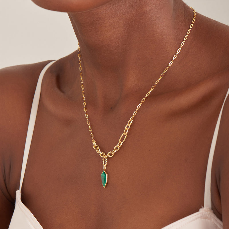 Ania Haie Second Nature 925 Sterling Silver Necklace 2002-AH-N042-01G-M-zoom-