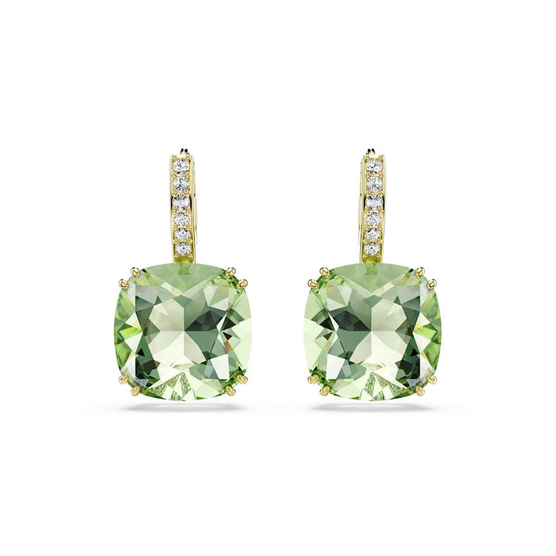 Swarovski Millenia Ohrringe in Goldoptik mit grünem Kristall 5764822-zoom-
