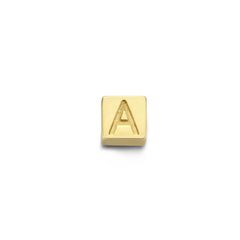 Isabel Bernard Le Carré Felie 14 Carat Golden Initial Charm cube IB340043