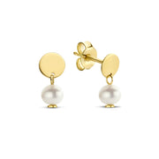 Isabel Bernard 585er Golden Belleville Luna Ohrringe IB360037