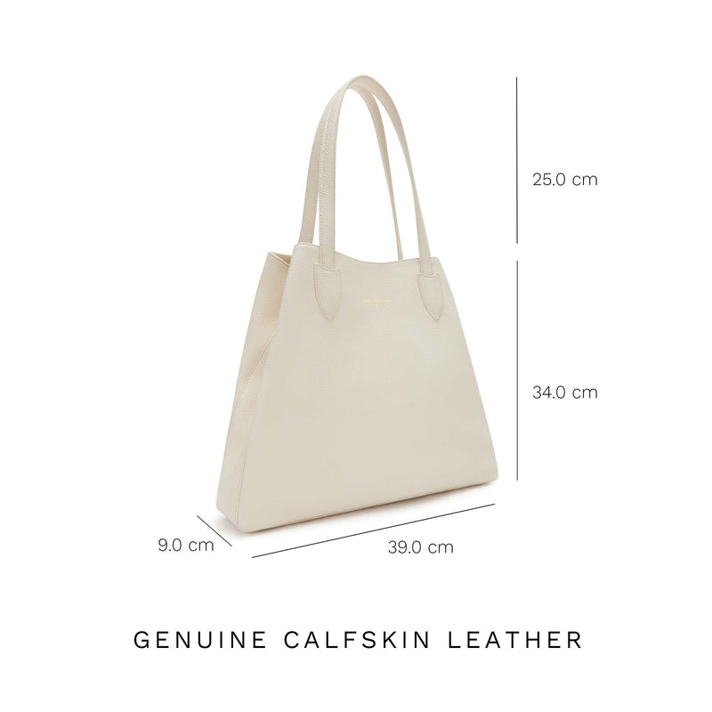 Isabel Bernard Honoré Francine Creme Kalbsleder Shopper IB25048-zoom-