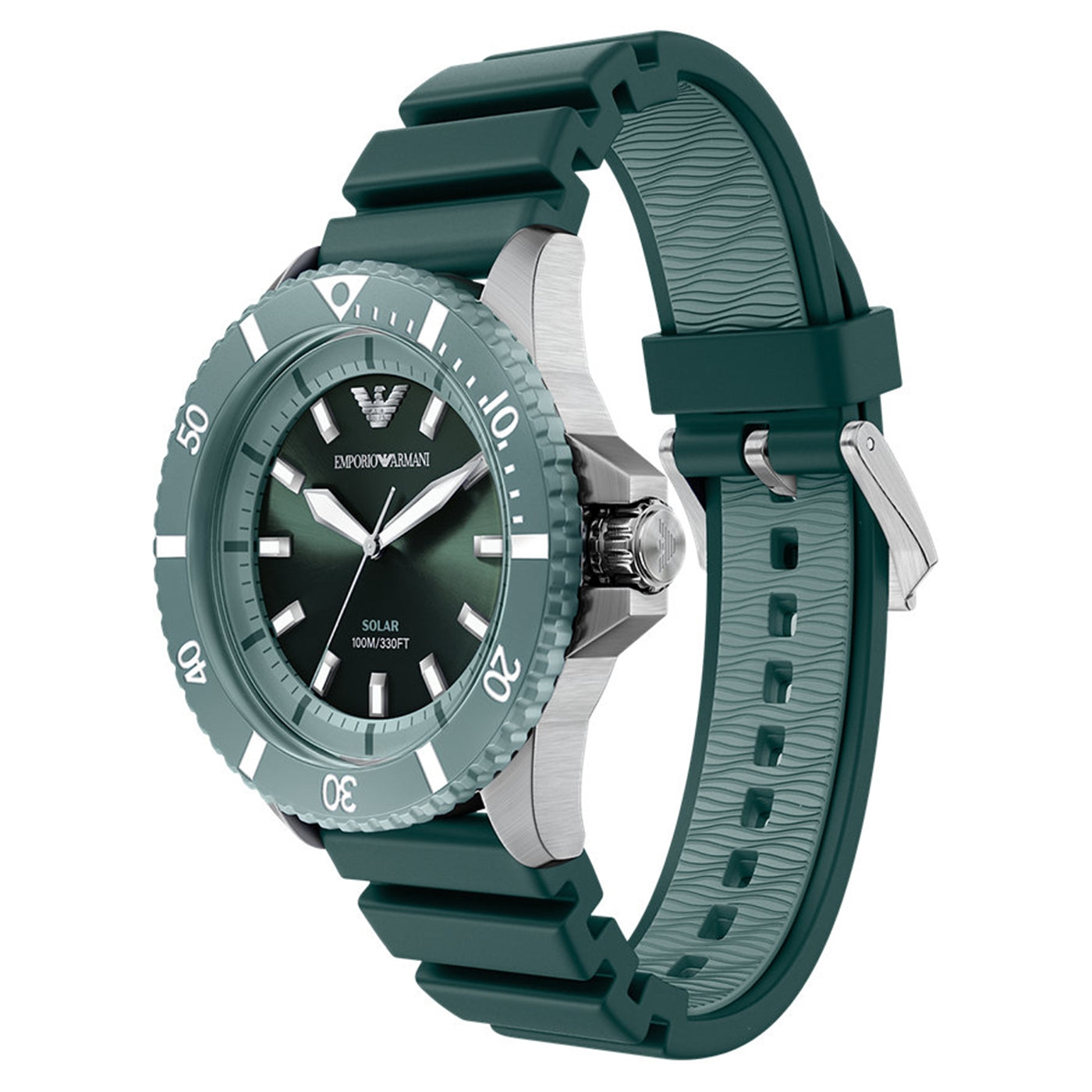 Emporio Armani World Explorer Green Dial Solar Watch AR11786